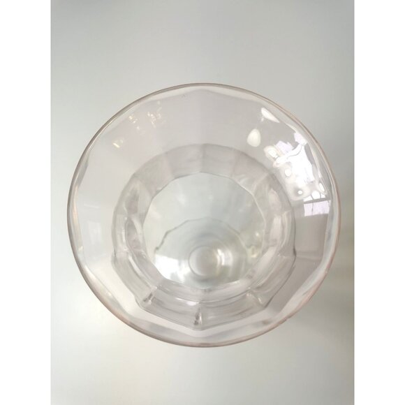 Panel Vase Vintage 1930's Tiffin Glass Pink Glass Footed Optic 9.5” - Picture 3 of 8